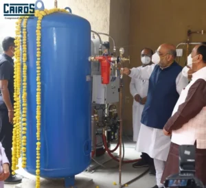 cairos compressed air solutions for psa oxygen plant inaugurated by amit shah