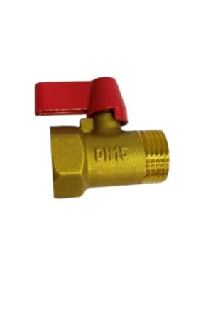 CAIROS TECHNOLOGIES INDIA PRIVATE LIMITED - DN15 Brass Ball Valve with Red Handle for Industrial Water Control